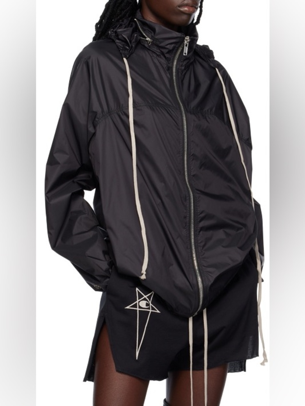 Rick Owens Nylon Bomber Jacket